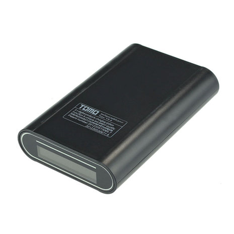 TOMO V8-4 Intelligente draagbare 18650 batterijlader 5V 2A DIY Display Power Bank Box Case