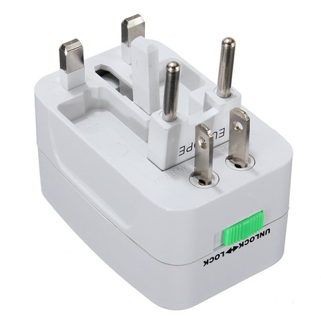 Alle in One 125V 250V Universele draagbare wisselstroomadapter AU US UK EU